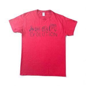 Vintage Fruit of The Loom Evolution Gaming T Shirt - Late 90s/Early 2000s M